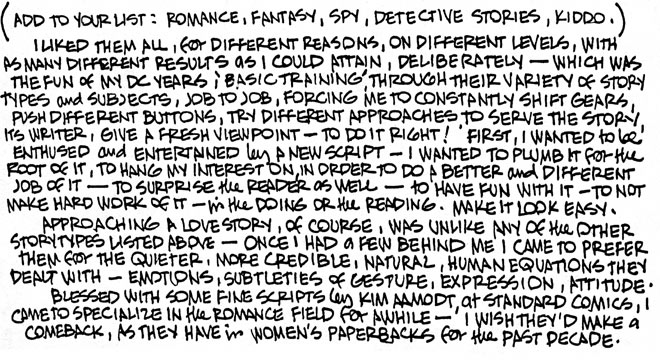 Alex Toth letters Part four