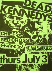 Punk flyer LA 1981