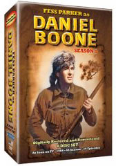 Fess Parker stars as Daniel Boone Season 1 on DVD