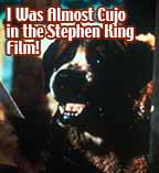 I was almost Cujo in the Stephen King Film