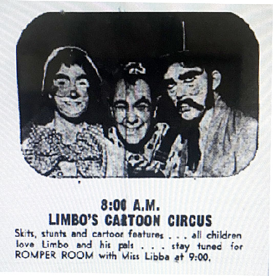 Limbo's Cartoon Circus on WGHP High Point, NC